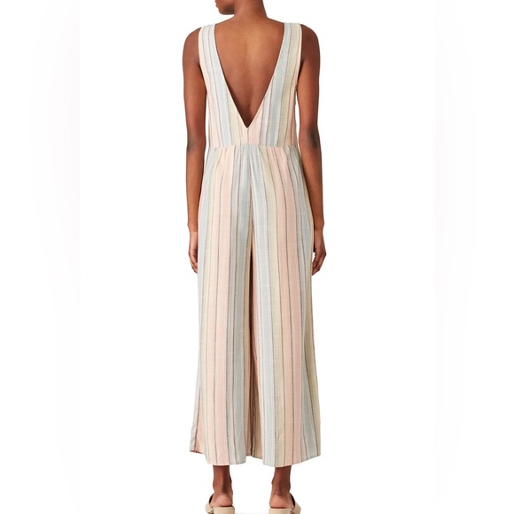 NWT Show Me Your MuMu Striped Dunaway Wide Leg Boho Jumpsuit - Picture 3 of 14